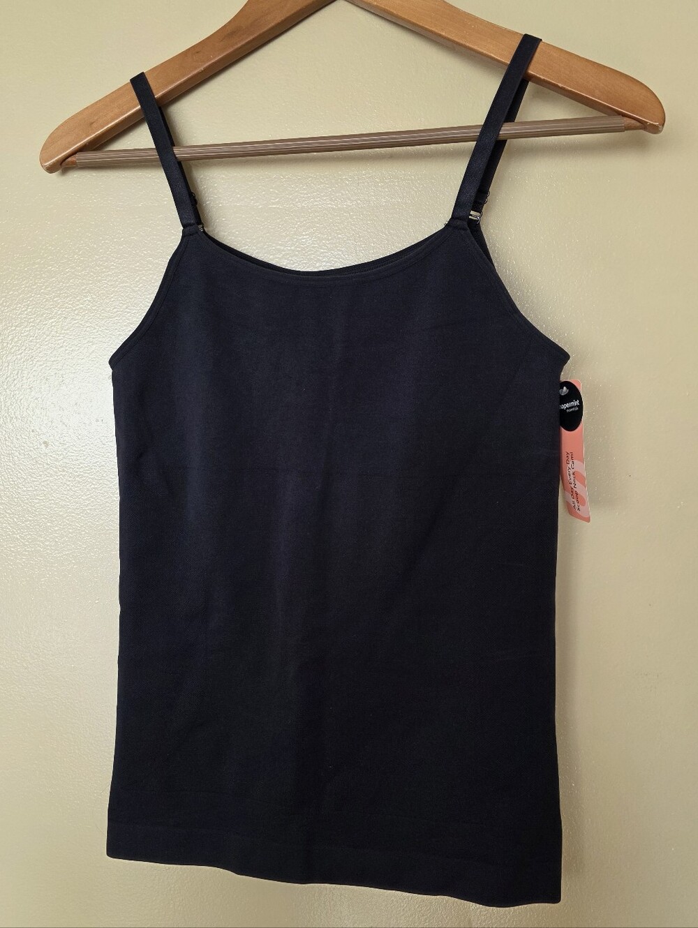 Shapermint All Day Every Day Scoop Neck Cami Black 2X  Shapewear Smoothing Tank